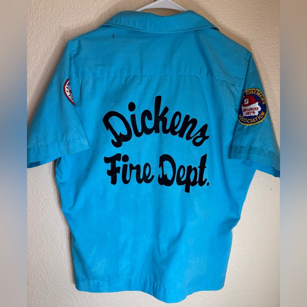 Dickens Fire Dept. Blue Shirt